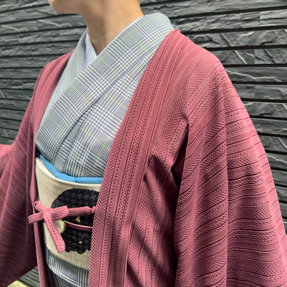 ワイン|レース羽織 縦柄WA・KKAの羽織もの|京都発信着物ブランド|京WA・KKA|株式会社遊禅庵|京都着物メーカー・卸売り