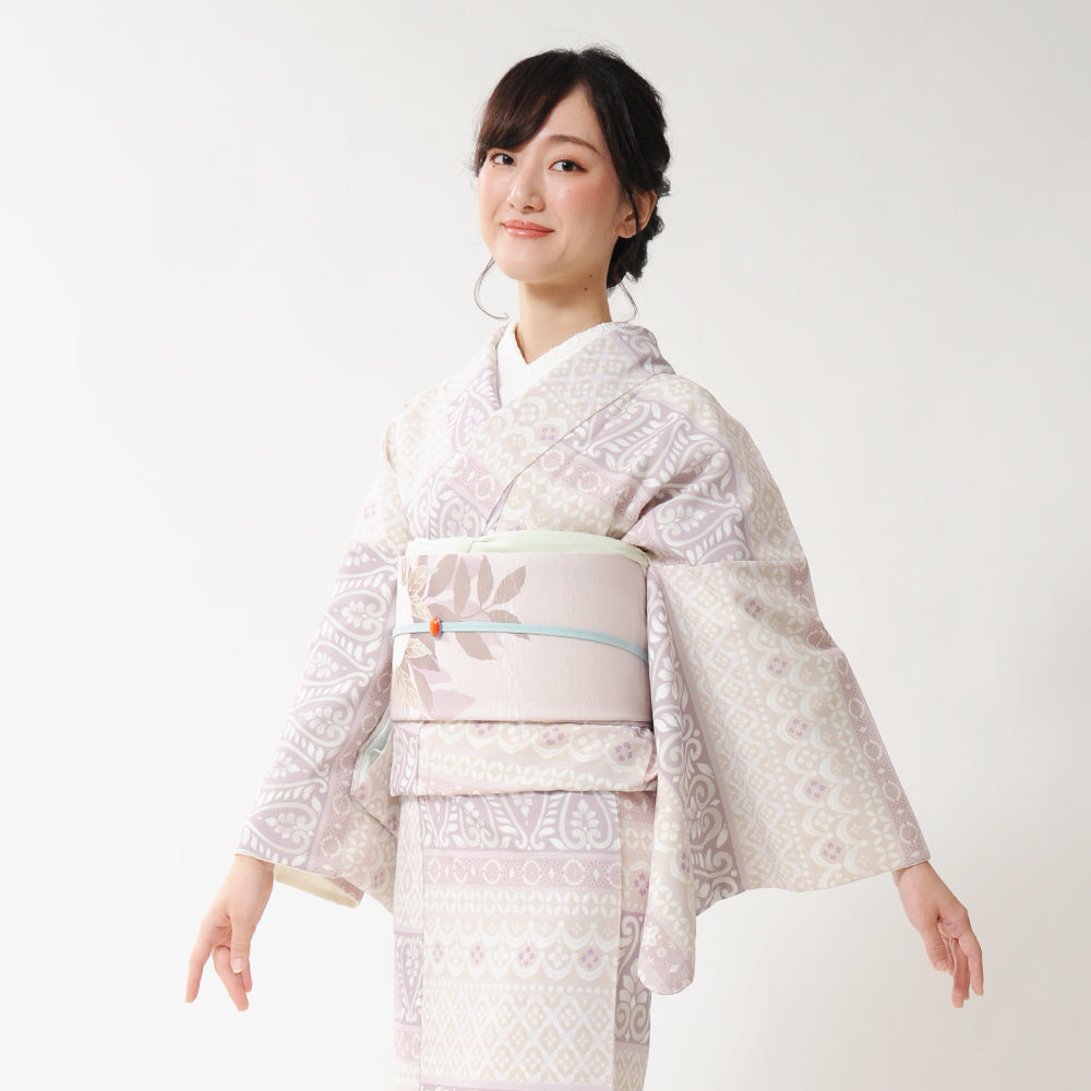 京袋帯 立てば芍薬(ピンク)|ピオニー|美人|前柄アレンジ|サイズ:長さ約375cm幅約31cm|素材:表地 絹100%裏地 絹綿混|生産:日本