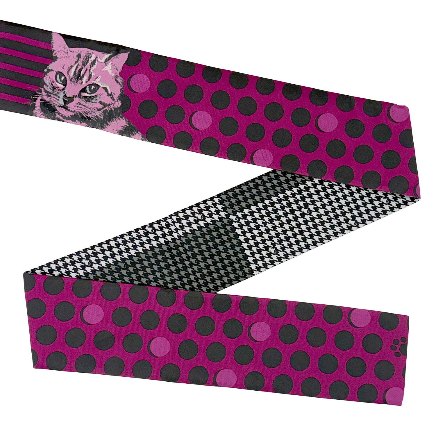 ピンク｜織半巾帯 Cat's‐eye｜nico｜着物｜リバーシブル｜長さ約420cm幅17cm｜素材：ポリエステル100％ ｜生産：日本｜手洗い 洗濯機可｜京都発信着物ブランド｜京WA・KKA｜サブブランドnico｜株式会社遊禅庵