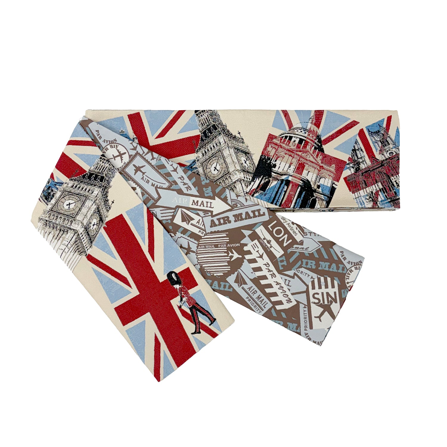 ベージュ｜織半巾帯 LONDON｜nico｜着物｜リバーシブル｜長さ約420cm幅17cm｜素材：ポリエステル100％ ｜生産：日本｜手洗い 洗濯機可｜京都発信着物ブランド｜京WA・KKA｜サブブランドnico｜株式会社遊禅庵