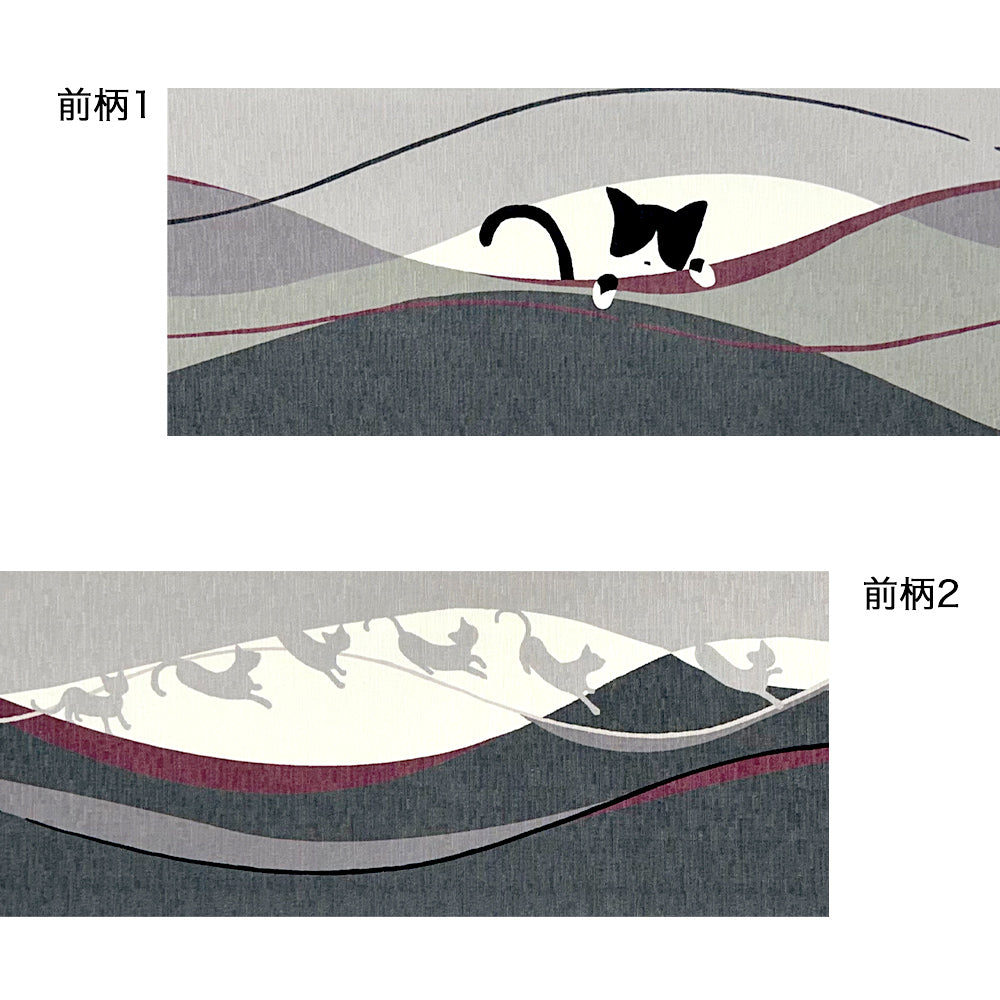 New! 京袋帯 もういいかい？｜前柄アレンジ｜サイズ：長さ約375cm幅約31cm｜素材：表地 絹100%裏地 絹綿混｜生産：日本